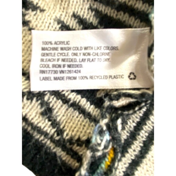 Xhilaration Open Front Aztec Sweater Waterfall Cardigan Tribal Size XL/XXL - Picture 3 of 11